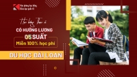 Học bổng Thạc sĩ Đài Loan: 5 suất 100% học phí & trợ cấp lương