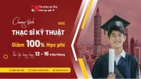Chương Trình Học Bổng Thạc Sĩ Kỹ Thuật Giảm 100% Học Phí, Thực Tập Hưởng Lương 12 - 15 Triệu/Tháng