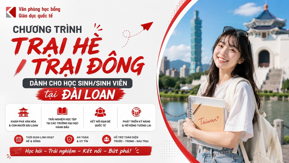 CHƯƠNG TRÌNH TRẠI HÈ/TRẠI ĐÔNG DÀNH CHO HỌC SINH/SINH VIÊN TẠI ĐÀI LOAN