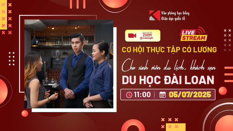 Cơ hội thực tập có lương cho sinh viên khối ngành du lịch, khách sạn tại Đài Loan