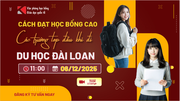Bí quyết săn học bổng toàn phần Du học Đài Loan 2026