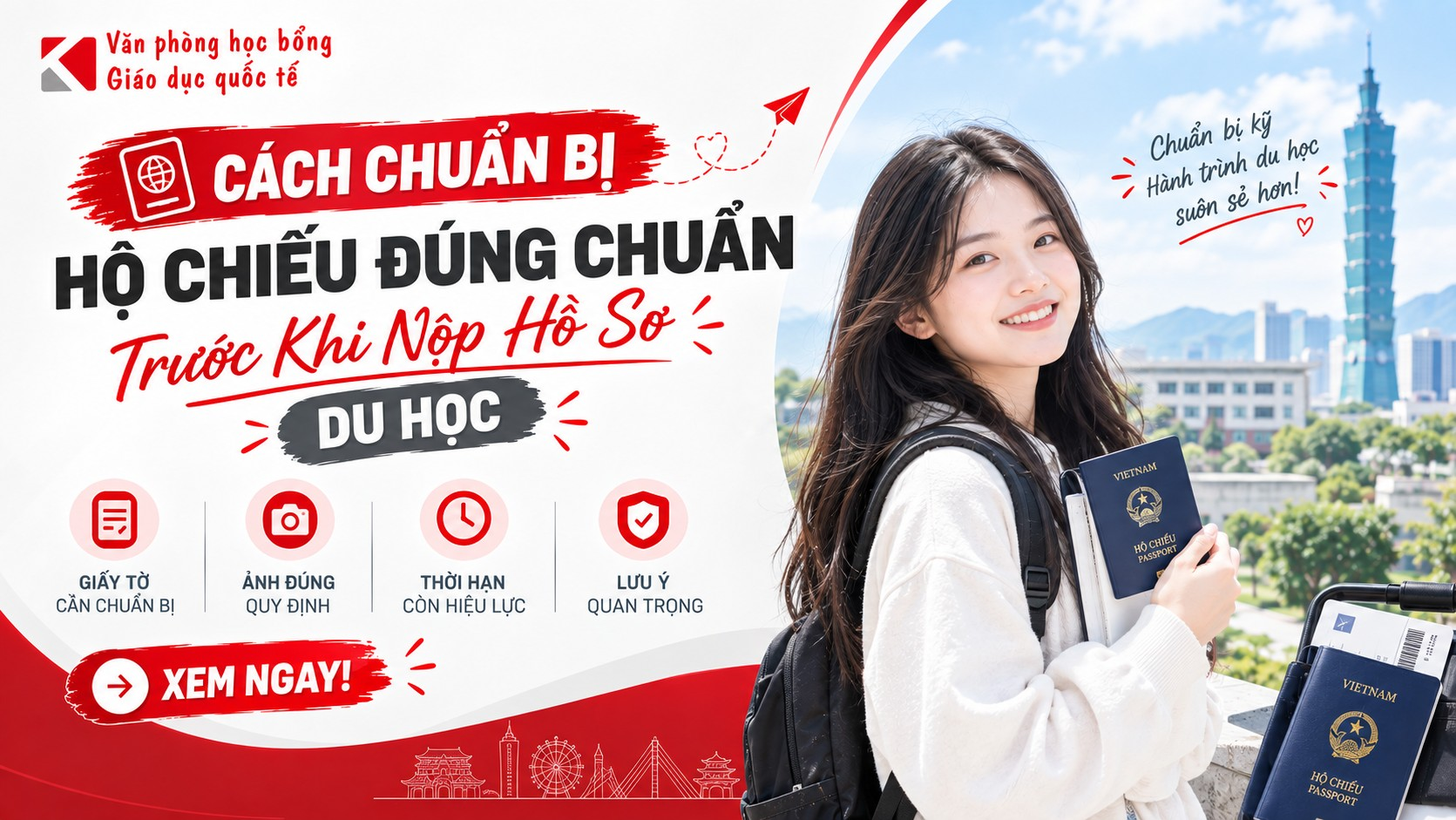 Cách Chuẩn Bị Hộ Chiếu Du Học Đài Loan Chuẩn Visa