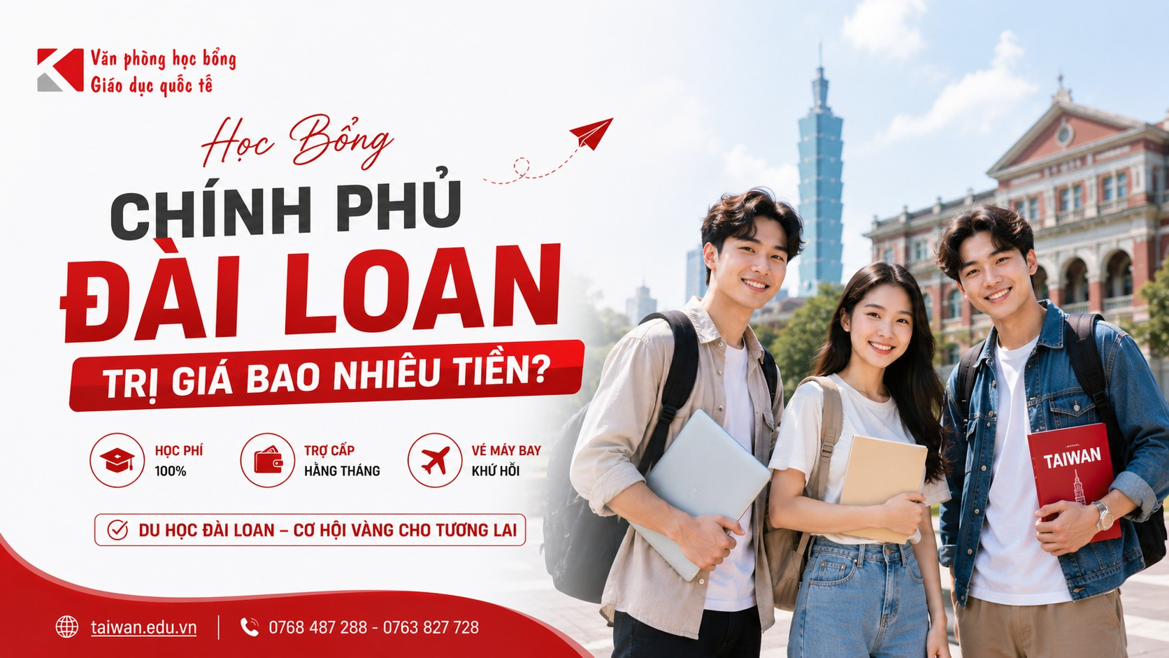Học Bổng Chính Phủ Đài Loan Trị Giá Bao Nhiêu Tiền?