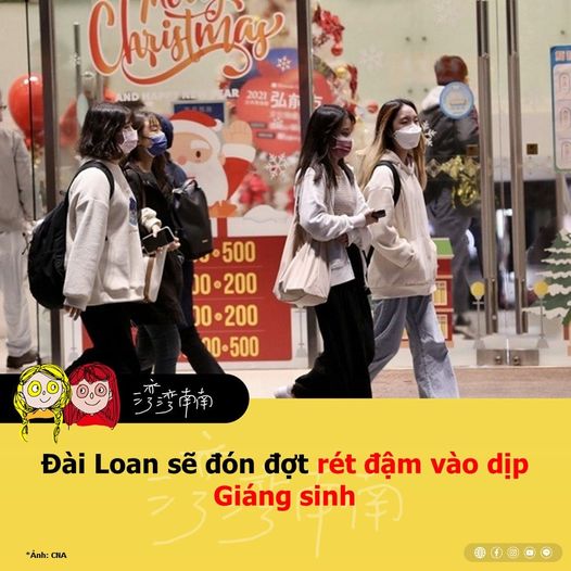 Đài Loan sẽ đón đợt rét đậm vào dịp Giáng sinh 