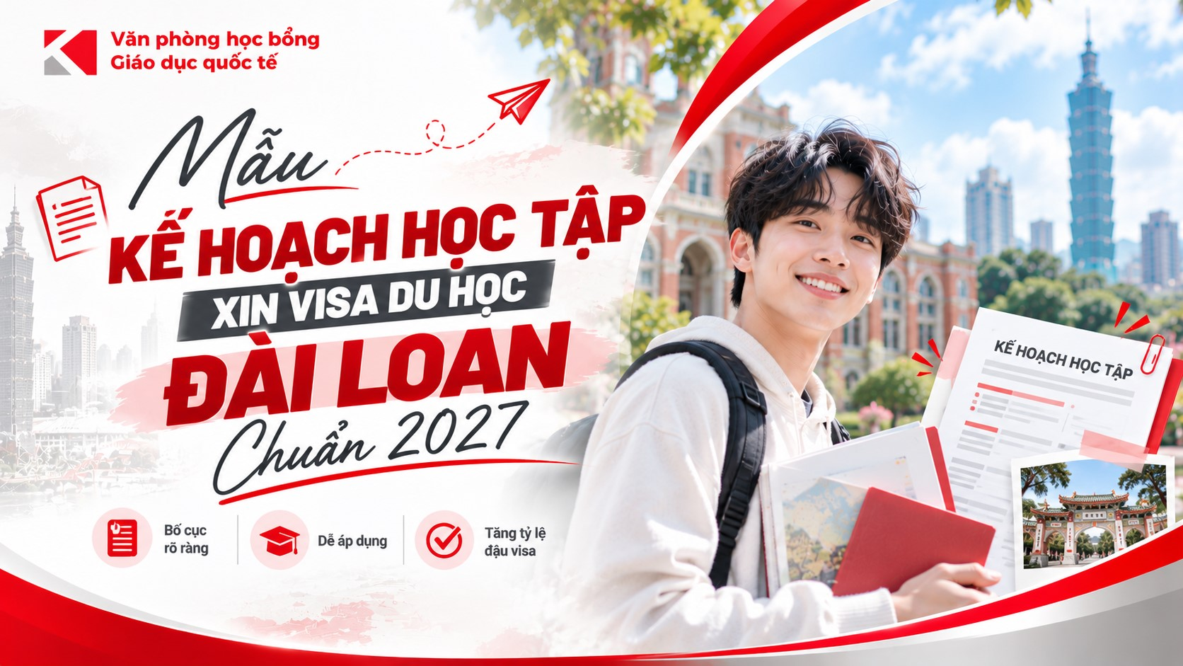 Mẫu Kế Hoạch Học Tập Xin Visa Du Học Đài Loan Chuẩn 2027