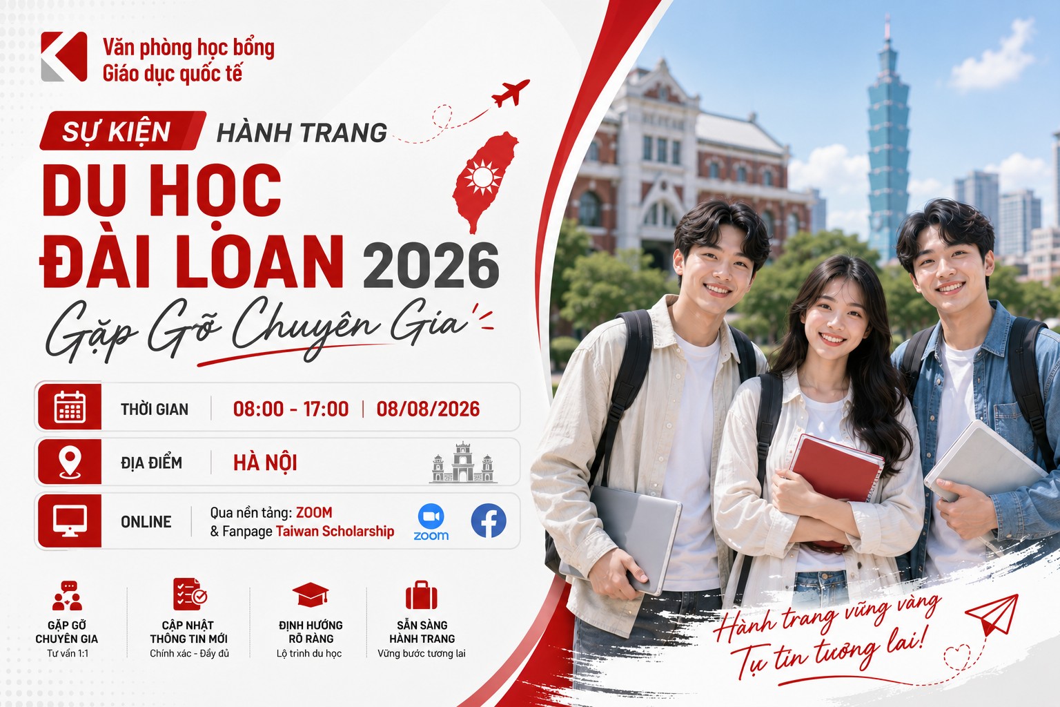 Sự Kiện Hành Trang Du Học Đài Loan 2026: Gặp Gỡ Chuyên Gia