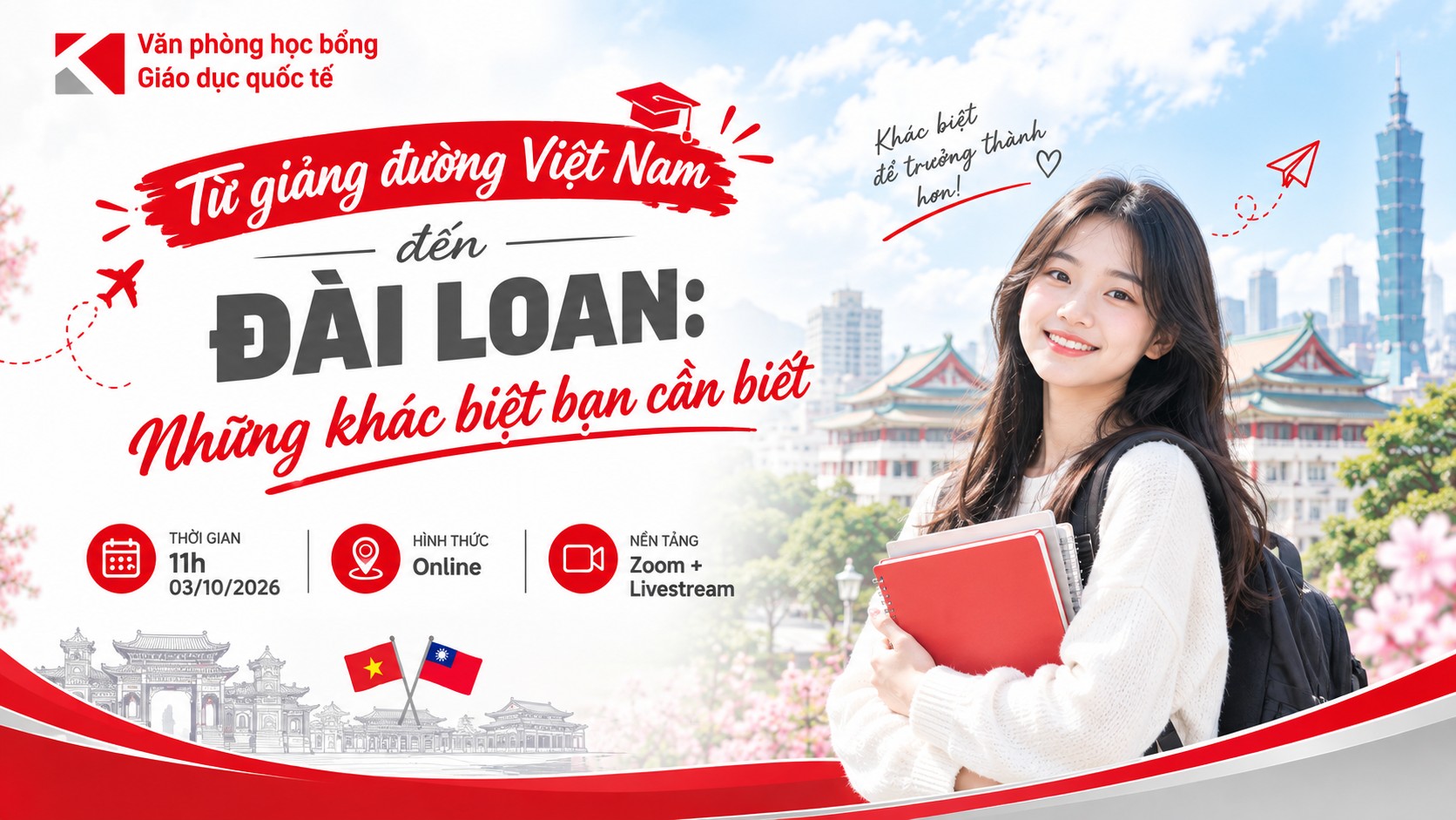 [Webinar 03/10] Khác Biệt Giảng Đường Việt Nam Và Đài Loan
