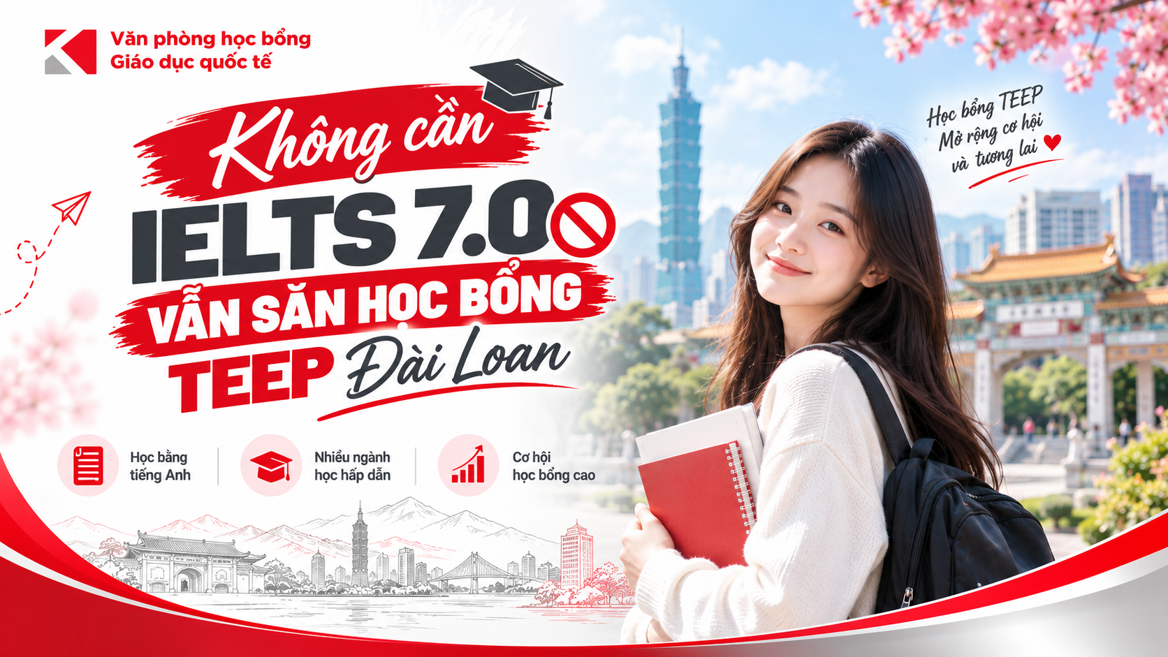 Không Cần IELTS 7.0 Vẫn Săn Học Bổng TEEP Đài Loan