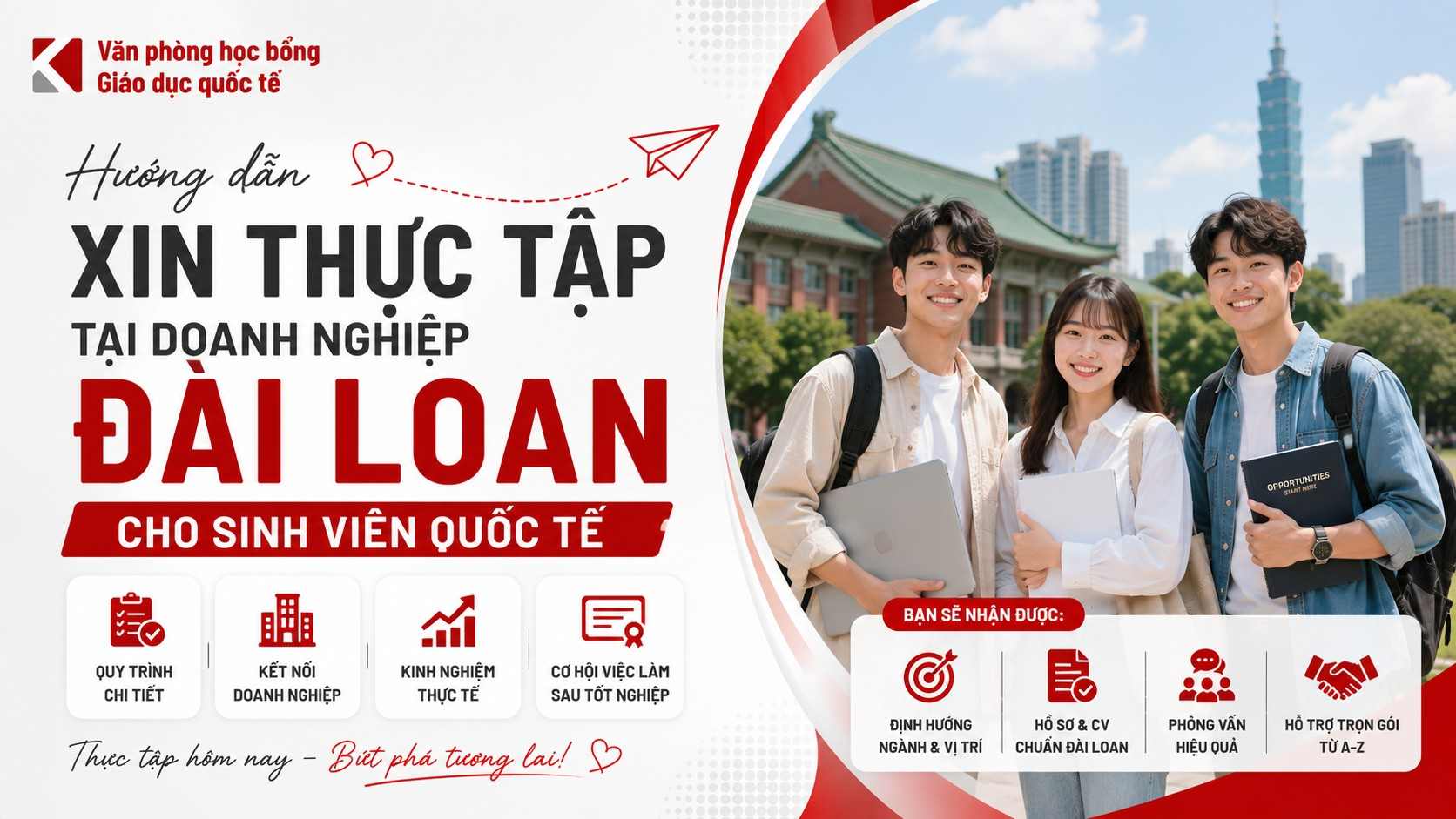 Hướng Dẫn Xin Thực Tập Tại Đài Loan Cho Sinh Viên Quốc Tế