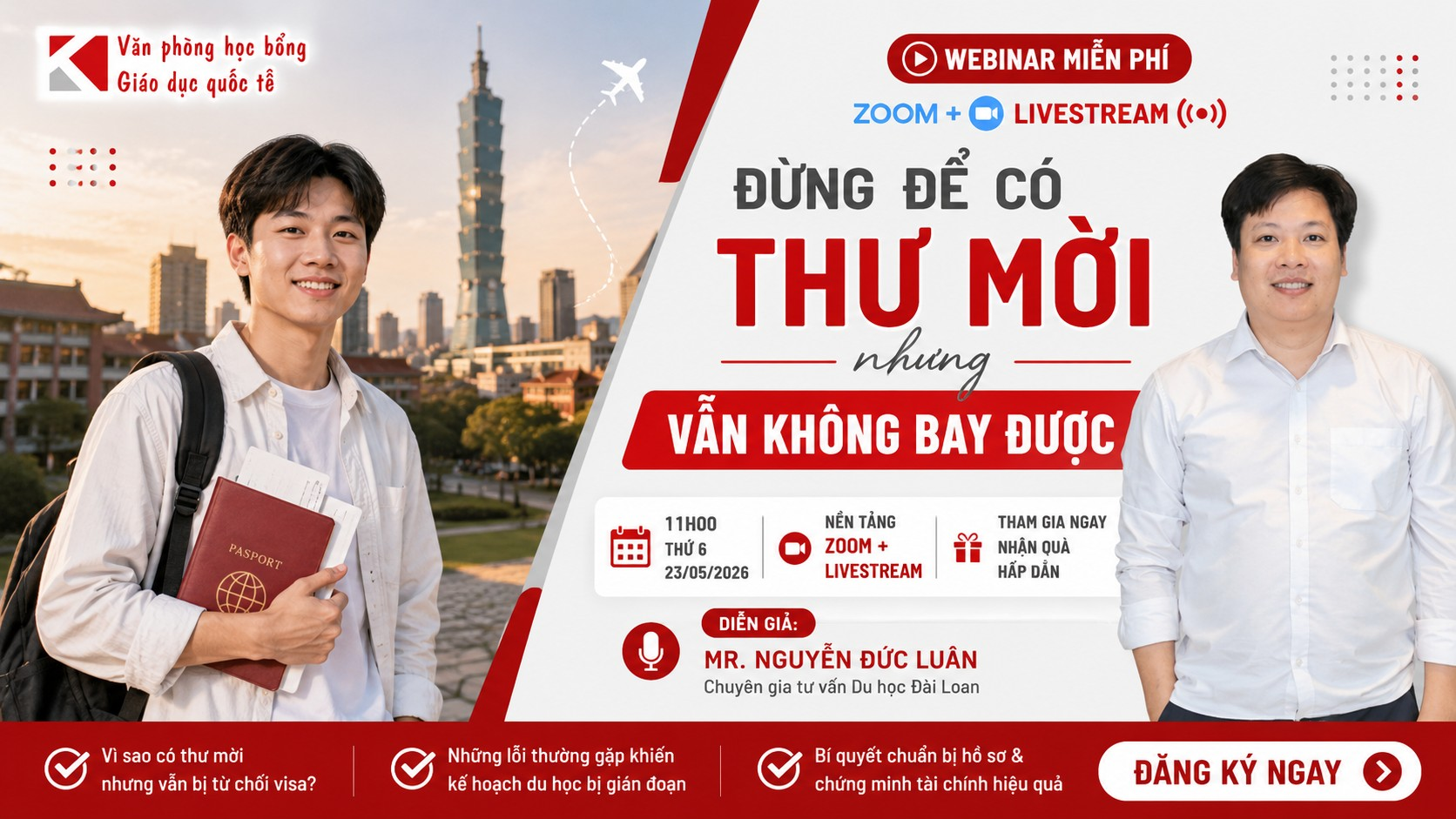 Có Thư Mời Nhập Học Vẫn Trượt Visa Du Học Đài Loan?