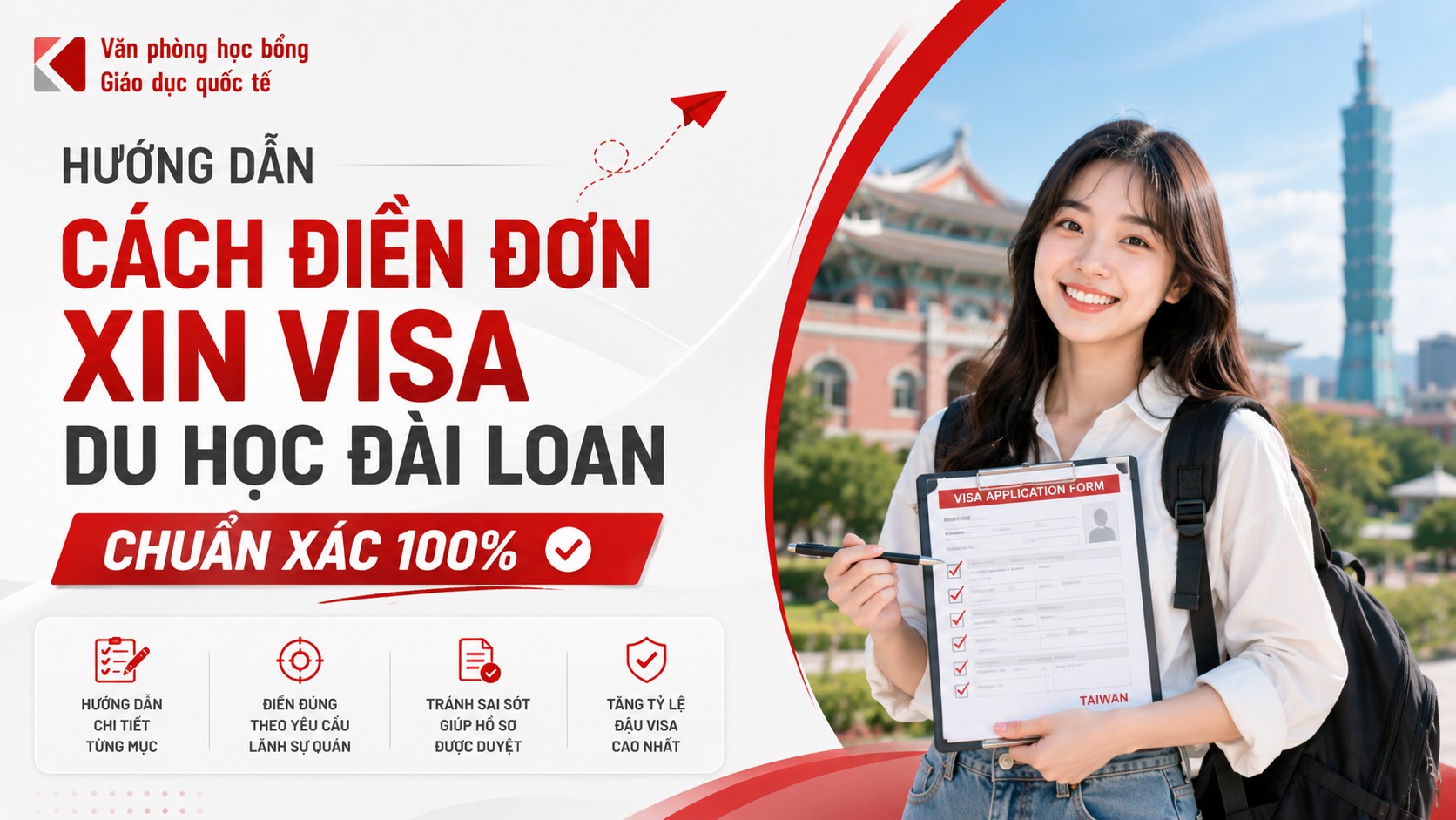 Hướng Dẫn Điền Đơn Xin Visa Du Học Đài Loan Chuẩn Nhất