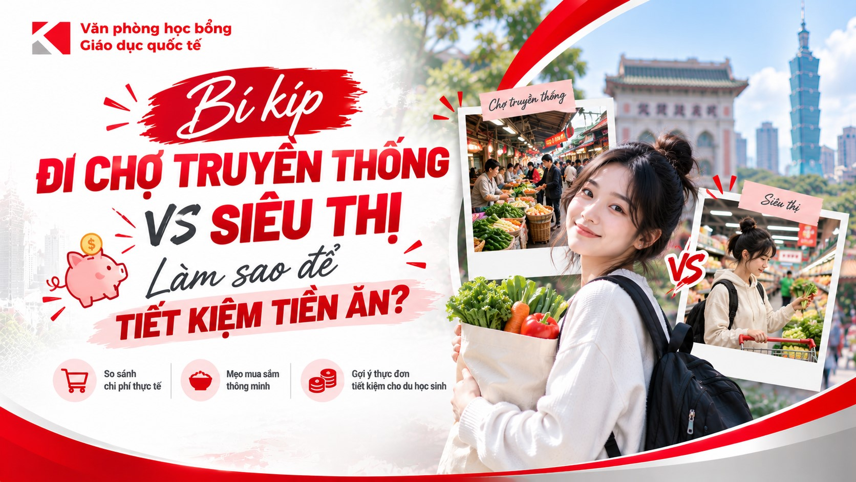 Bí Kíp Đi Chợ Tiết Kiệm Khi Du Học Đài Loan