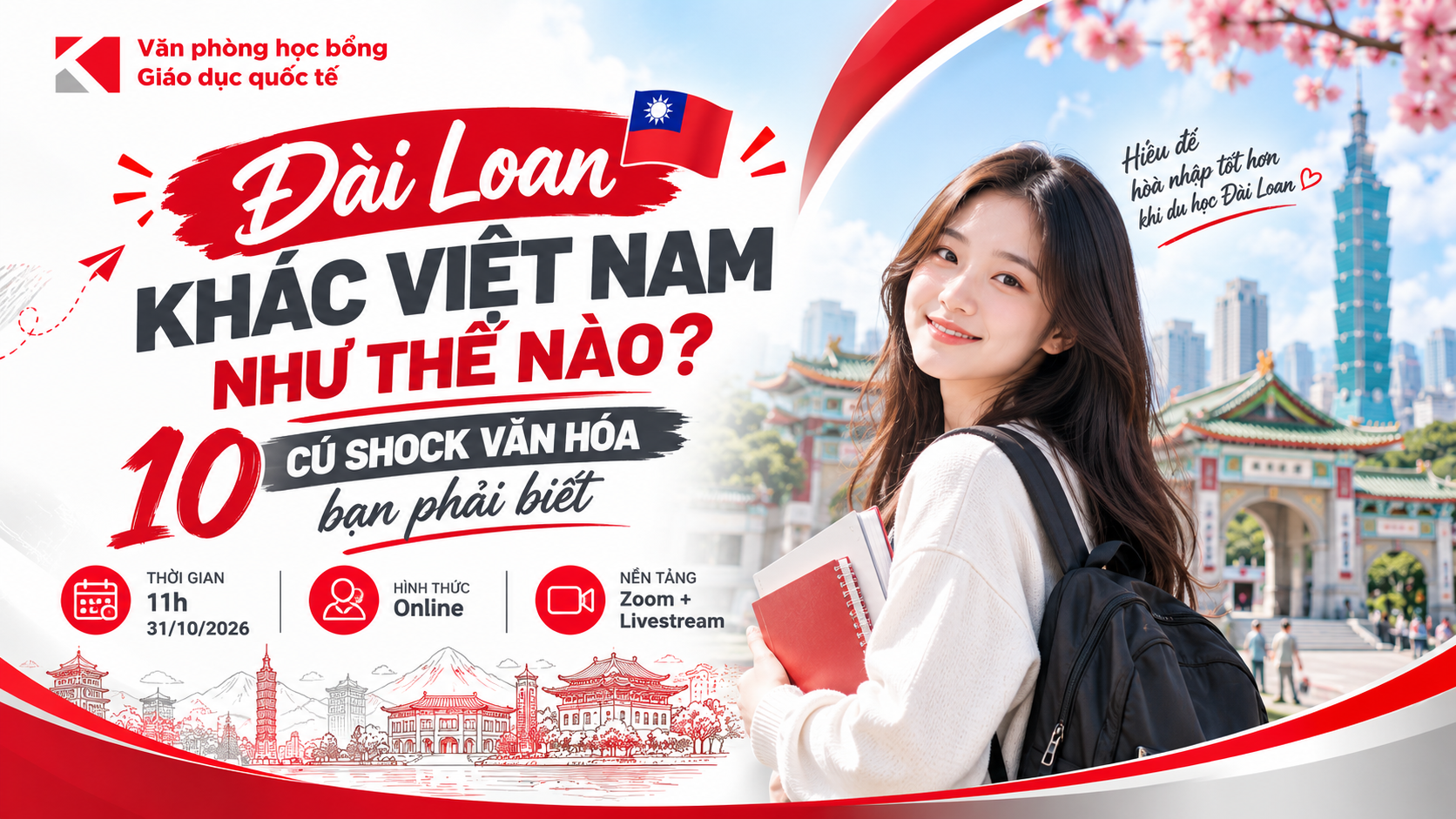 Webinar 31/10 | Đài Loan Khác Việt Nam Như Thế Nào? – 10 Cú Sốc Văn Hóa Bạn Phải Biết