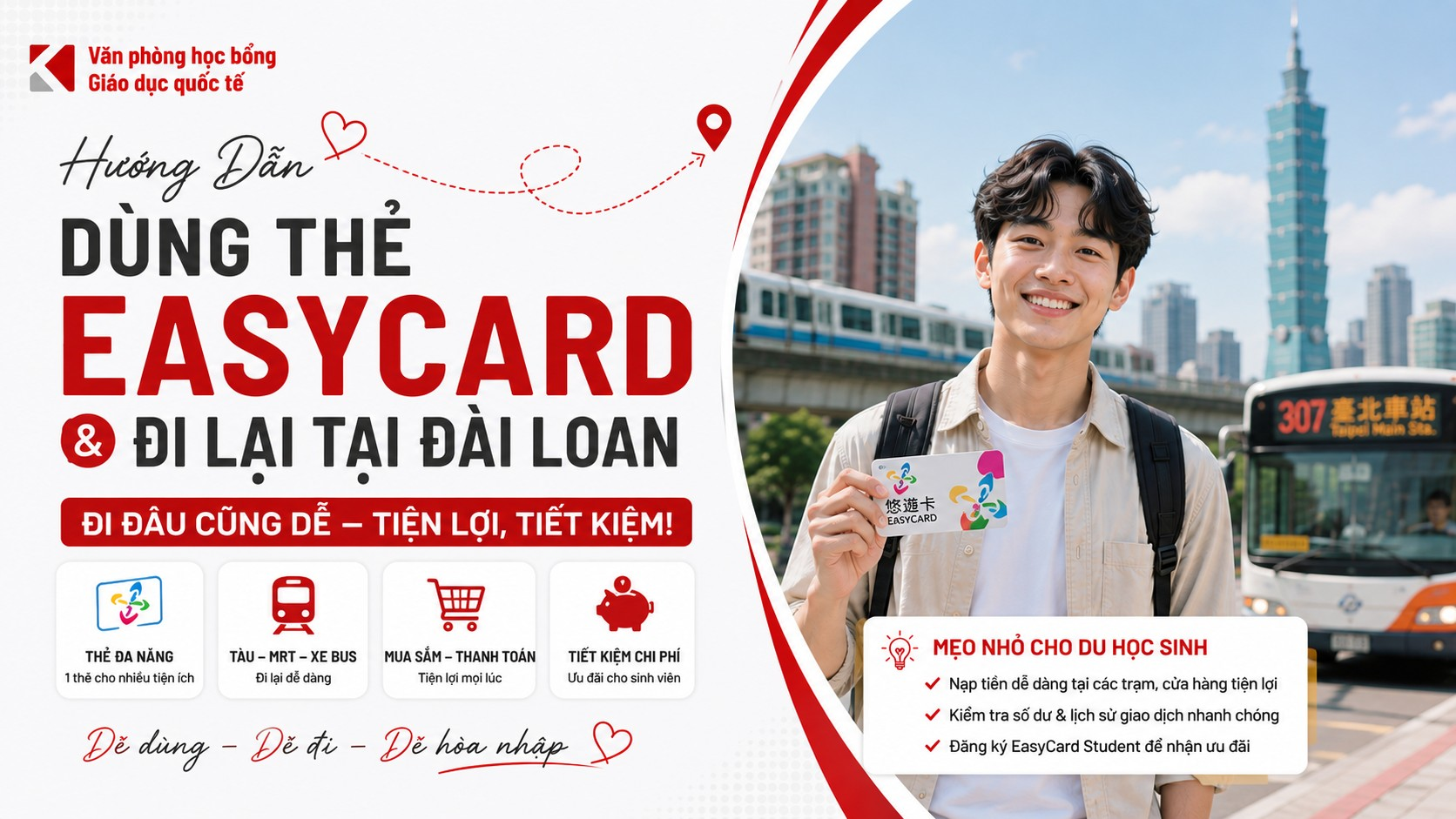 Hướng Dẫn Dùng Thẻ EasyCard & Đi Lại Tại Đài Loan