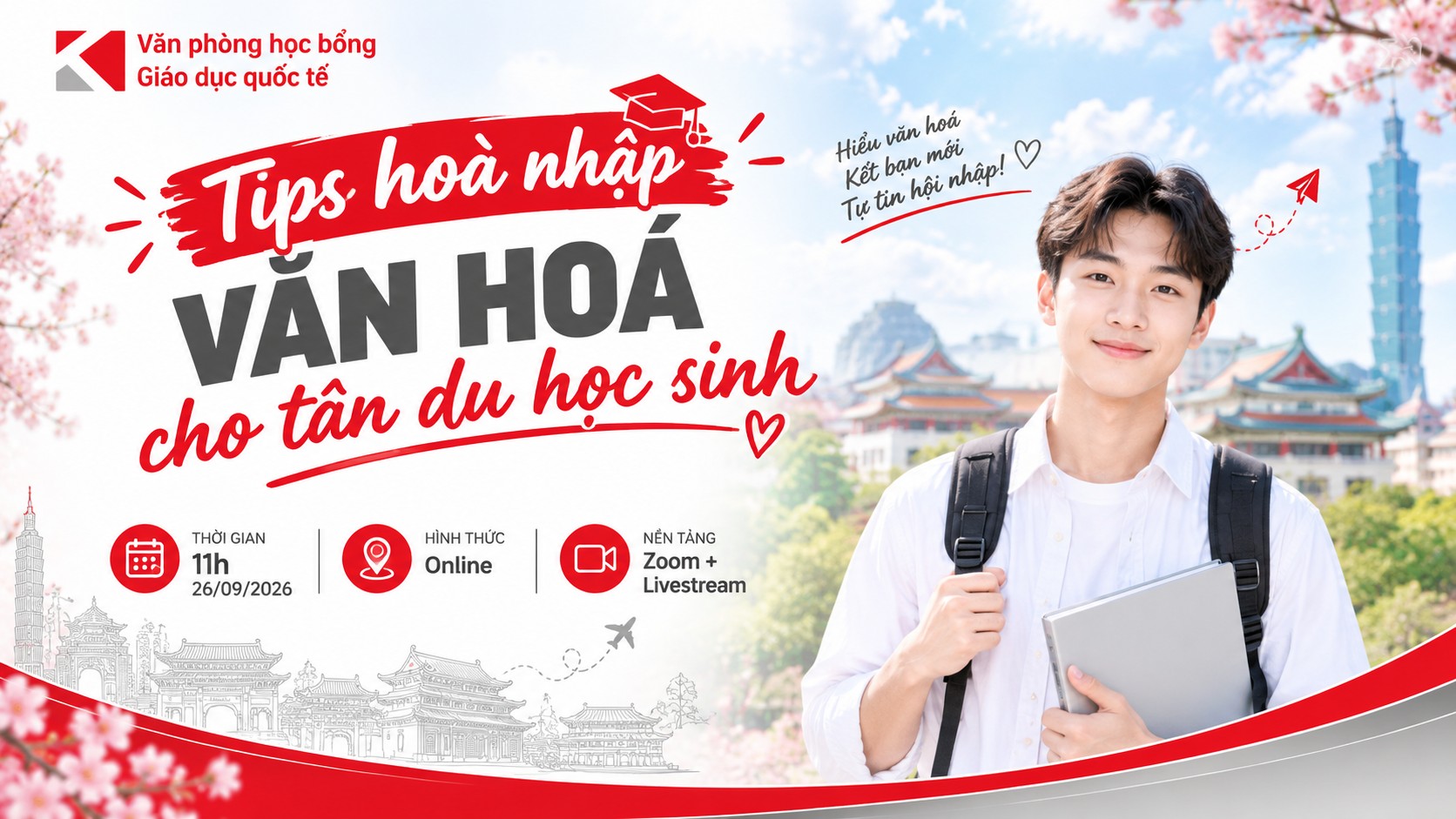 [Webinar 26/09] Tips Hòa Nhập Văn Hóa Du Học Đài Loan