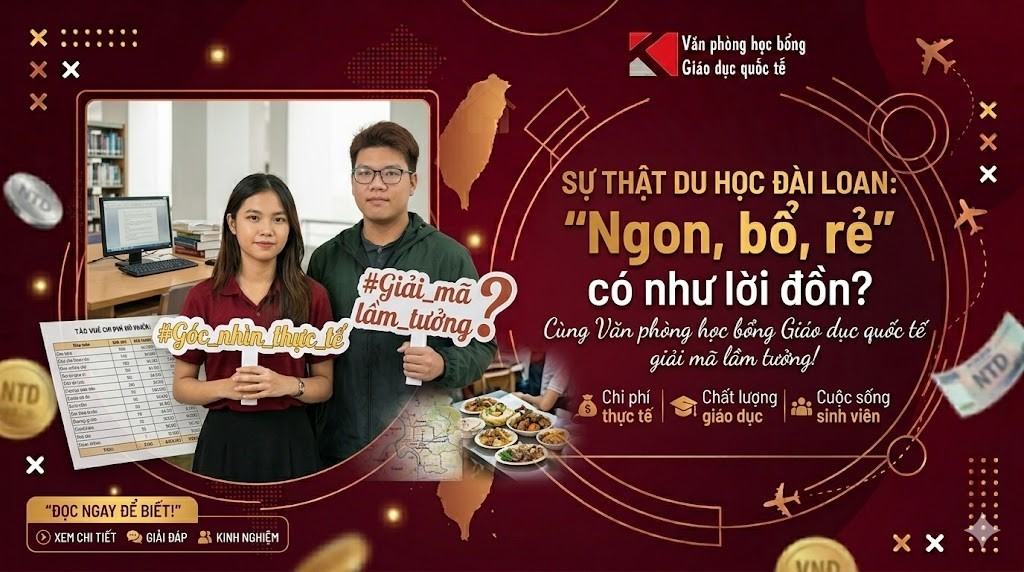Sự thật du học Đài Loan 2026: Ngon, bổ, rẻ có như lời đồn?