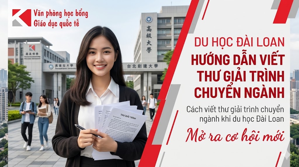 Cách viết thư giải trình chuyển ngành khi du học Đài Loan