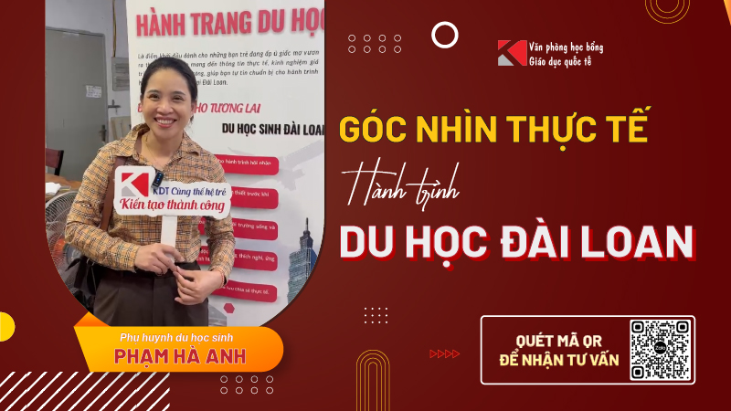Phụ huynh chia sẻ hành trình con nhận học bổng toàn phần du học Đài Loan