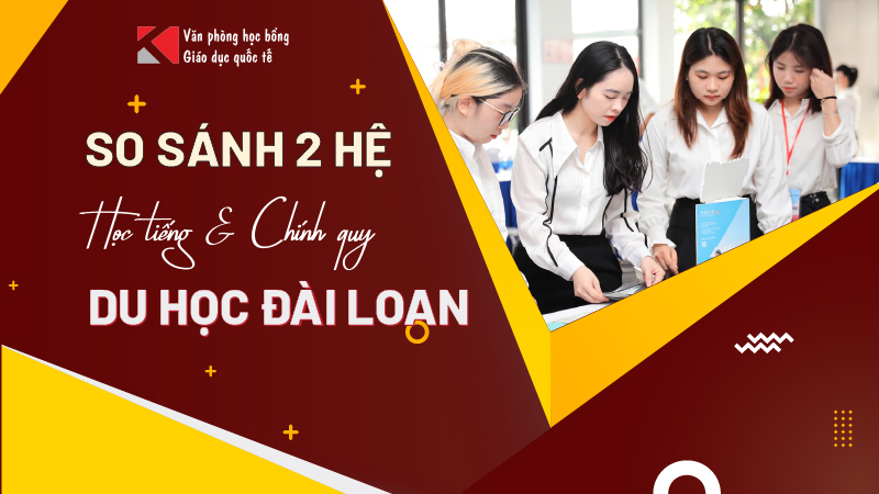 So sánh hệ học tiếng và hệ chính quy khi du học Đài Loan