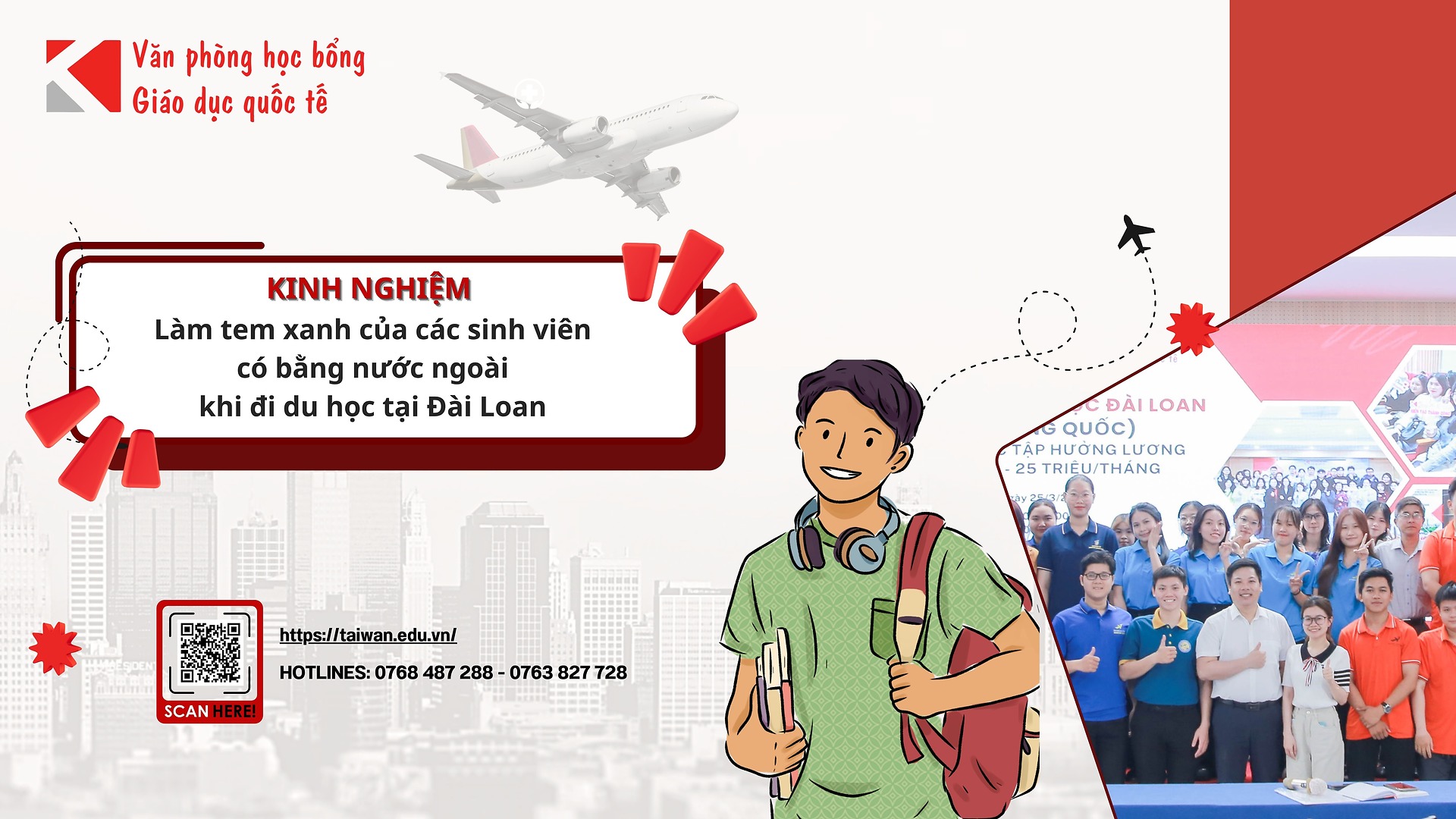 Kinh nghiệm làm “tem xanh” bằng nước ngoài khi du học Đài Loan
