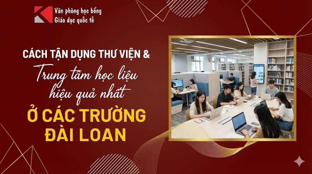 Cách tận dụng thư viện & trung tâm học liệu ở Đài Loan hiệu quả nhất