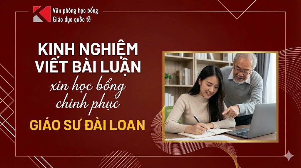 Du học Đài Loan: Bí quyết viết bài luận chinh phục Giáo sư