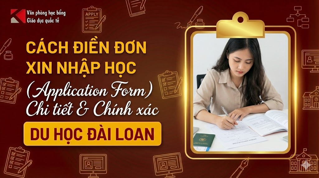 Hướng Dẫn Điền Application Form Du Học Đài Loan 2026: Chuẩn A-Z