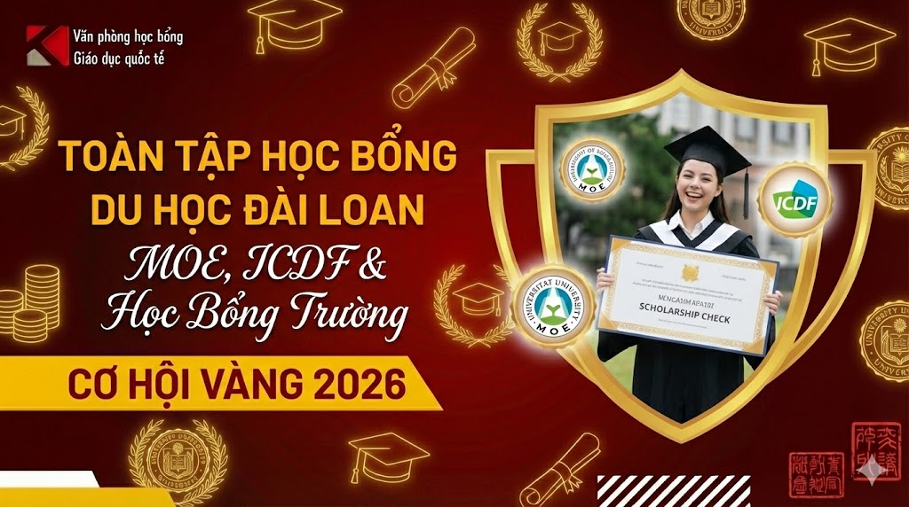 Toàn tập học bổng du học Đài Loan: MOE, ICDF & Trường