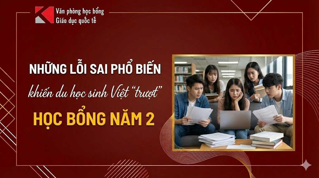 Những Lỗi Khiến Du Học Sinh Việt Trượt Học Bổng Năm 2