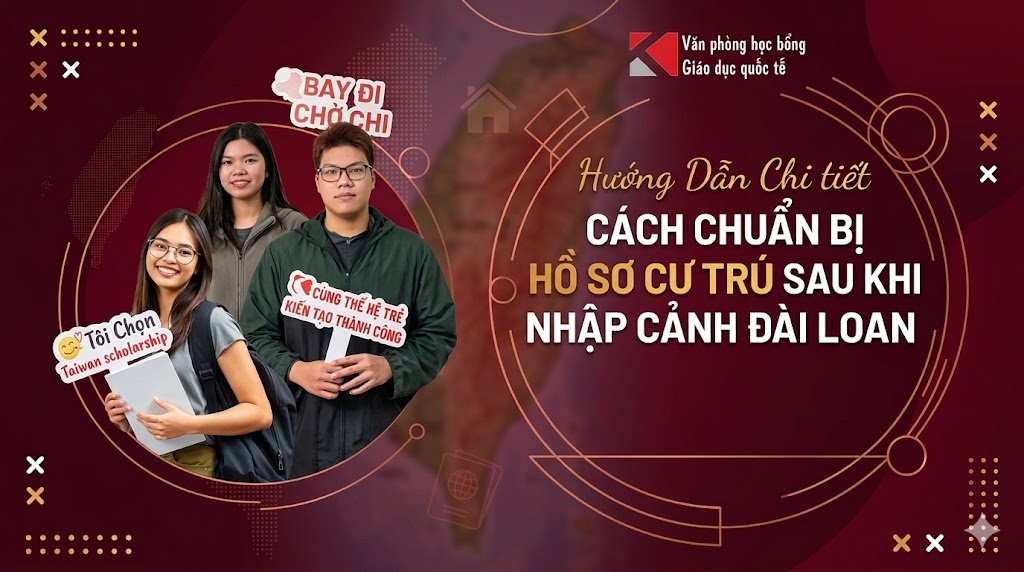 Du học Đài Loan: Cách làm thẻ cư trú (ARC) chuẩn nhất 2026