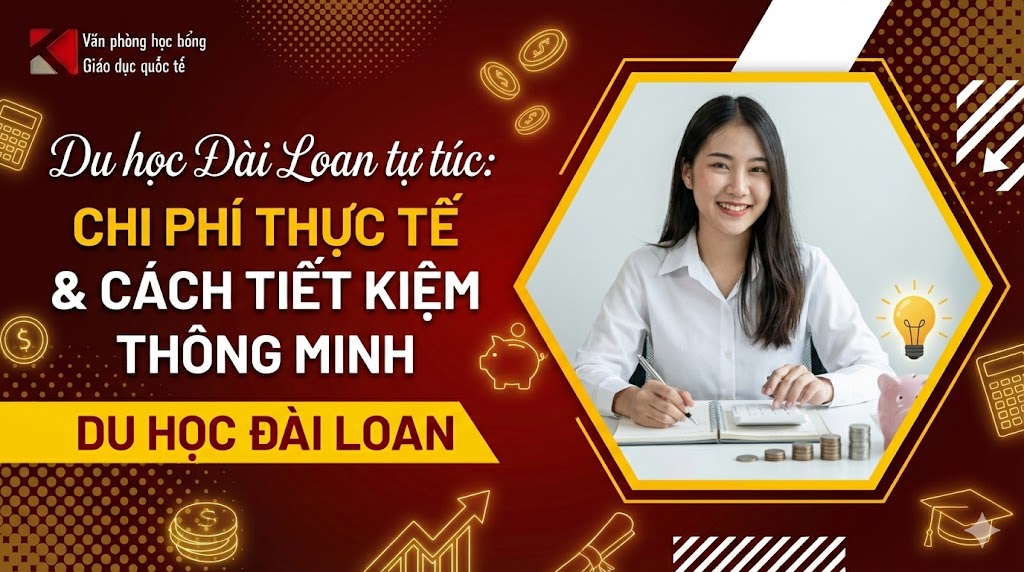 Chi phí du học Đài Loan tự túc 2026 & Cách tiết kiệm