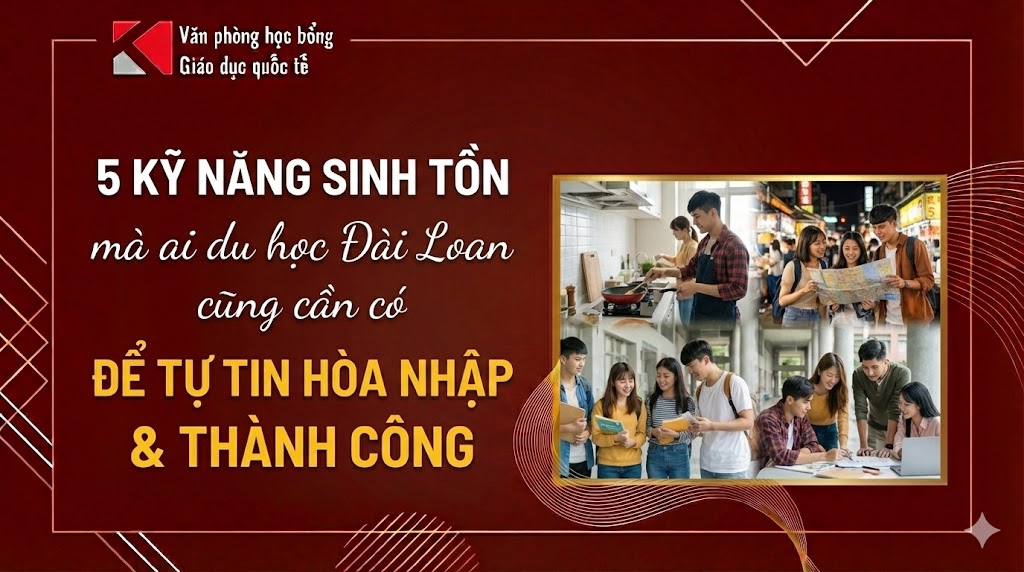 Du học Đài Loan: 5 Kỹ năng sinh tồn Du học sinh nhất định phải có