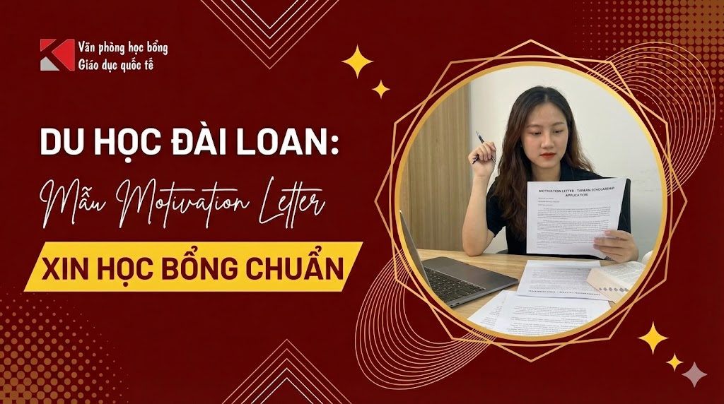 Du học Đài Loan: Mẫu Motivation Letter xin học bổng chuẩn