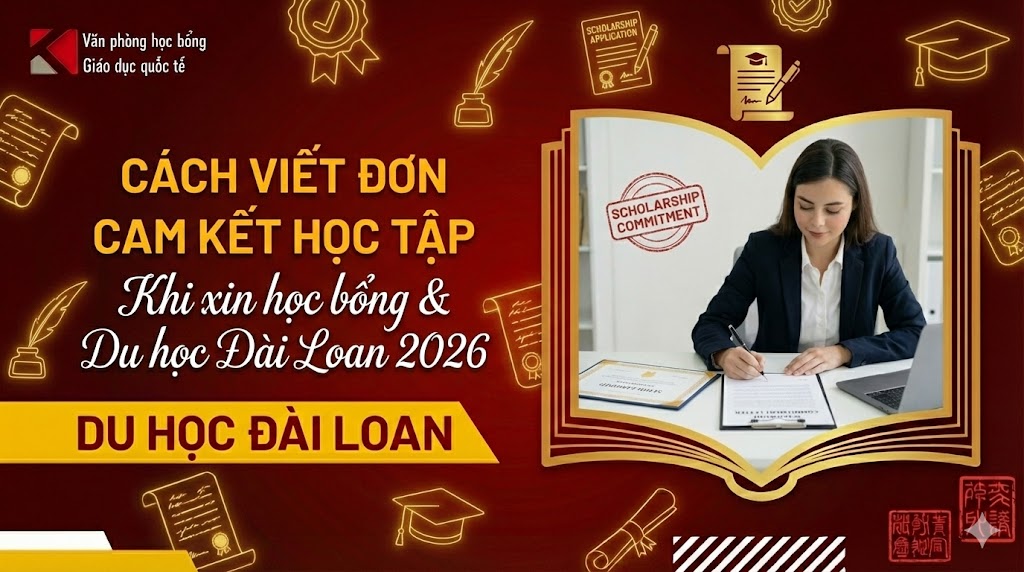 Cách viết đơn cam kết xin học bổng du học Đài Loan chuẩn