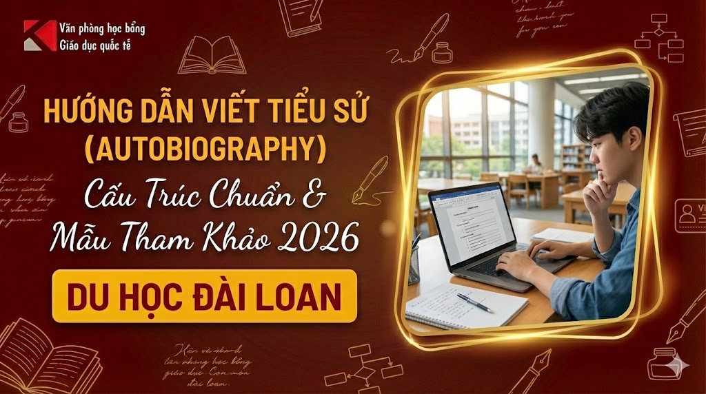 Hướng Dẫn Viết Tiểu Sử (Autobiography) Du Học Đài Loan 2026: Cấu Trúc Chuẩn & Mẫu Tham Khảo