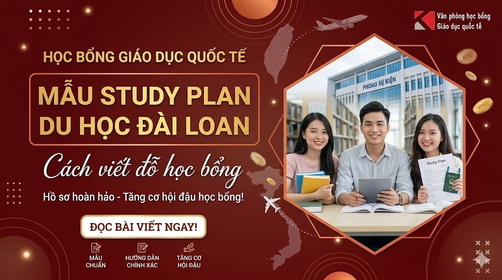 Mẫu Study Plan du học Đài Loan: Cách viết đỗ học bổng