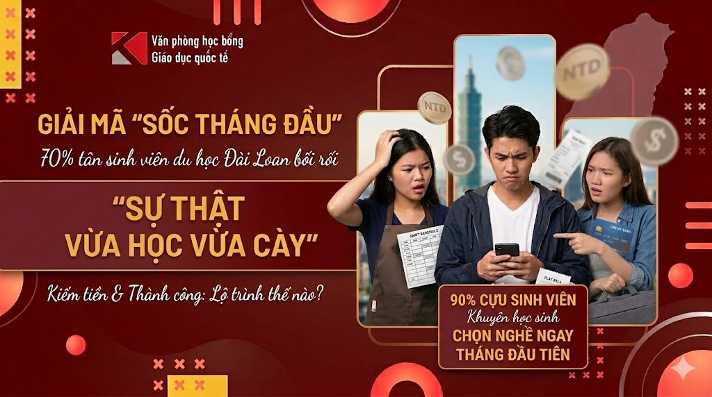 Du học Đài Loan: Sự thật việc vừa học vừa cày kiếm tiền