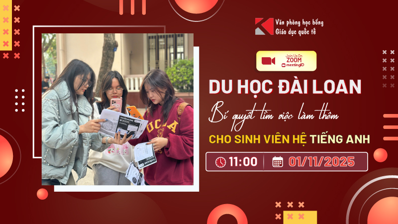 Bí kíp tìm việc làm thêm ở Đài Loan dành cho sinh viên học hệ tiếng Anh
